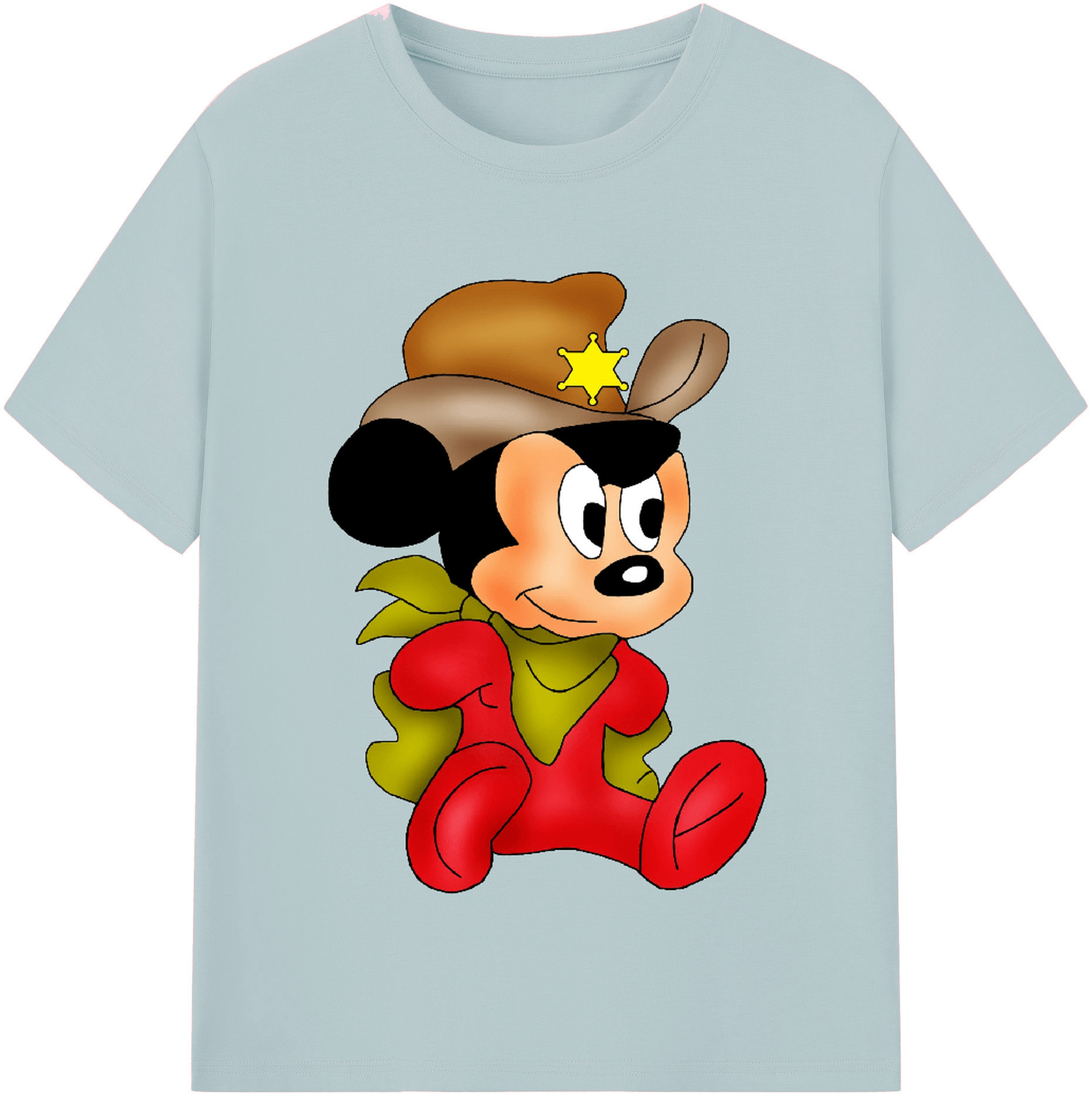 （画像用） ミッキーマウス Mickey Mouse 綿100％半袖Tシャツ（フロントプリント）